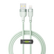 Кабель USB YOKI SILICONE YK-SI50 Lightning 2.4A 1.2m Зелений 6907858579846 фото 2