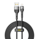 Кабель USB YOKI EXTRA YK-EX11 Lightning 2.4A 2m Колір Чорний 6907858579143 фото 1