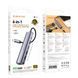 Хаб USB Borofone DH16 6-в-1 Type-C to HDMI+PD+USB3.0+USB2.0*2+RJ45(L=0.15M) М'ята упаковка Сiрий 2020000498278 фото