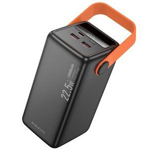 Універсальна Мобільна Батарея Power Bank Borofone BJ66B Magnifico 22.5W+PD20 60000 mAh М'ята упаковка Чорний 2020000521112 фото