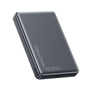 Мобільна Батарея Ridea RP-M10 MAGPRO QC/PD 20W, QI 15W with Magnetic 10000mAh Сірий 6902013395361 фото