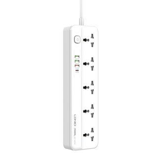 Сетевой Удлинитель LDNIO SC5415 1USB-C PD20W / 3USB-A QC18W / 5 Sockets 2m Белый 6933138700013 фото