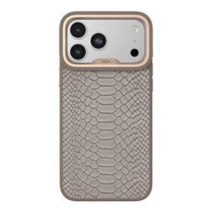 Чохол Kajsa Glamorous Collection Snake Pattern with MagSafe для iPhone 17 Pro Max Desert Gold O-Ring 4894505233119 фото