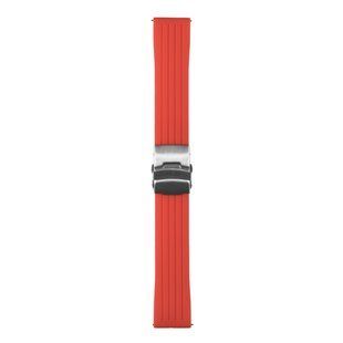 Ремешок Универс 22mm Silicone+Metal lock для Samsung/Amazfit/Huawei Красный 2020000331643 фото