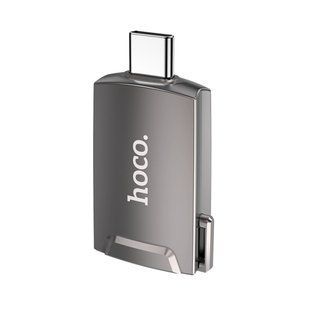 Перехідник Hoco UA19 Easy flow Type-C to HDMI adapter Сiрий 6931474762405 фото