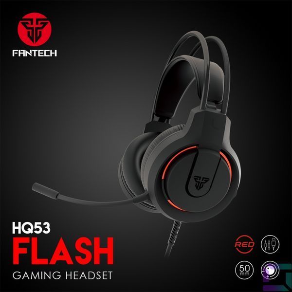 Ігрові Навушники FANTECH HQ53 Flash М'ята упаковка Чорний 2020000339007 фото
