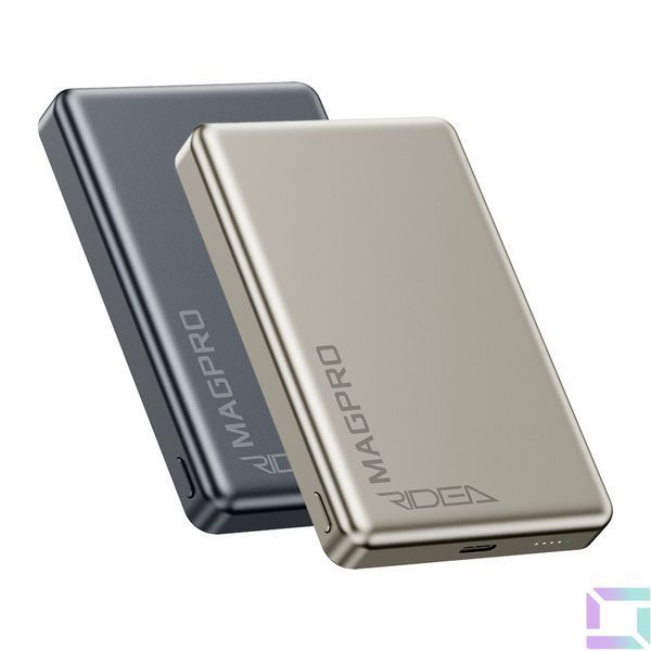 Мобільна Батарея Ridea RP-M10 MAGPRO QC/PD 20W, QI 15W with Magnetic 10000mAh Сірий 6902013395361 фото