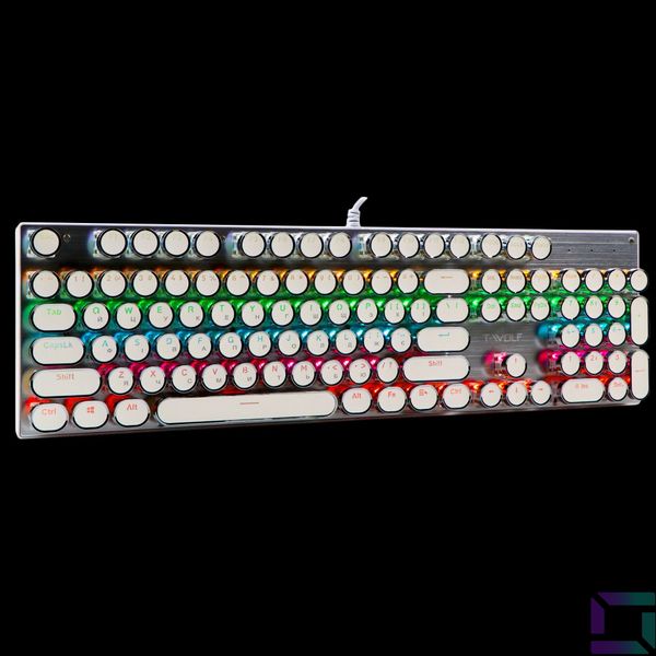 Клавіатура TWolf T75 punk LED Blue Switch Колір Білий 2020000403203 фото