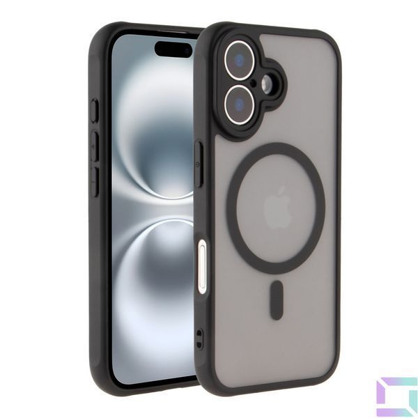 Чехол TPU+PC Anti Drop Full Camera with MagSafe для iPhone 16 Black 2020000467298 фото