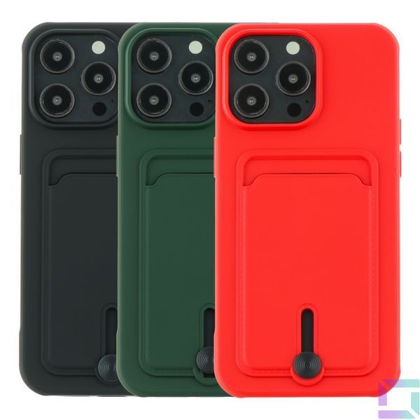 Чохол TPU Colorfull Pocket Card для iPhone 15 Pro Max Yellow 2020000358466 фото