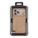 Чехол Kajsa Glamorous Collection Snake Pattern with MagSafe для iPhone 17 Pro Max Desert Gold O-Ring 4894505233119 фото 3