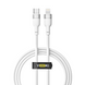 Кабель USB YOKI SILICONE YK-SI50 Type-C to Lightning 30W 1.2m Бiлий 6907858579853 фото 2