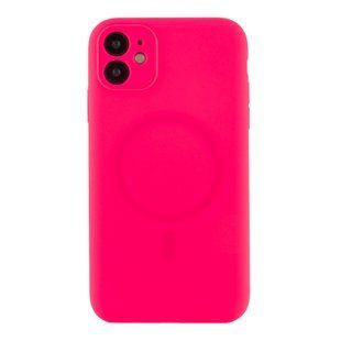 Чохол Glow Silicone Case Full Camera with Magsafe для iPhone 11 Hot pink 2020000457107 фото