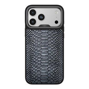 Чохол Kajsa Glamorous Collection Snake Pattern with MagSafe для iPhone 17 Pro Black O-Ring 4894505233027 фото