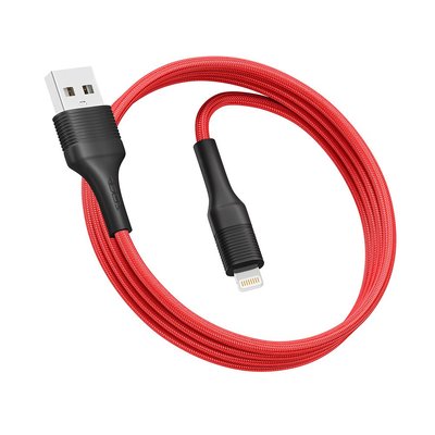 Кабель USB Ridea RC-M132 Fila 12W Lightning Колір Червоно-Чорний 6902013710256 фото