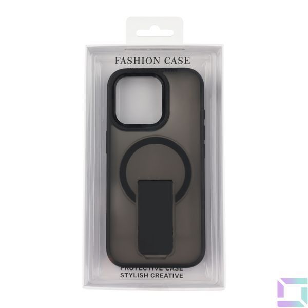 Чехол TPU+PC FlexGuard Magnetic Ring Stand для iPhone 16 Pro Max Black 2020000467236 фото