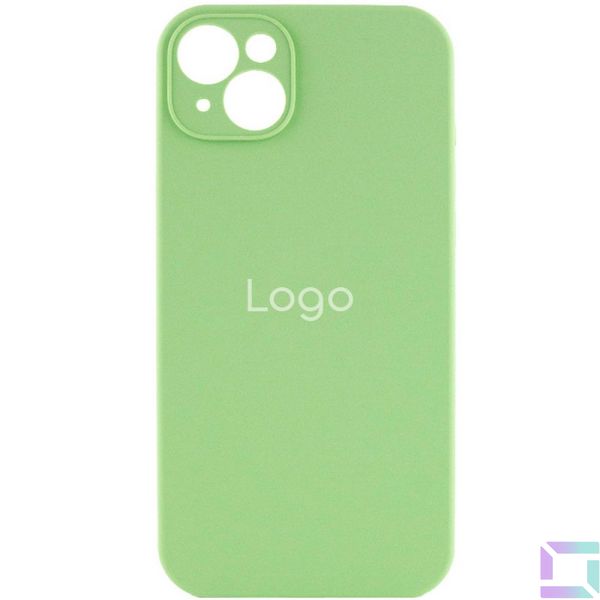 Чехол Silicone Case Full Size with Frame для iPhone 14 Цвет 01.Mint 2020000349280 фото