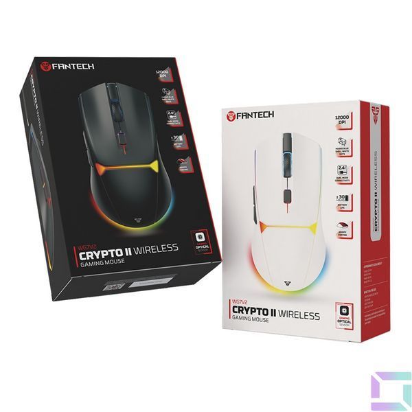 Wireless Мышь Игровая FANTECH WG7V2 Crypto II Черный 6977052250308 фото
