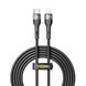 Кабель USB YOKI EXTRA YK-EX11 Type-C to Lightning 30W 2m Чорний 6907858579211 фото 2