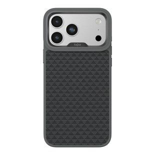 Чохол Kajsa Glamorous Collection Pyramid Pattern with MagSafe для iPhone 17 Pro Max Grey O-Ring 4894505261105 фото
