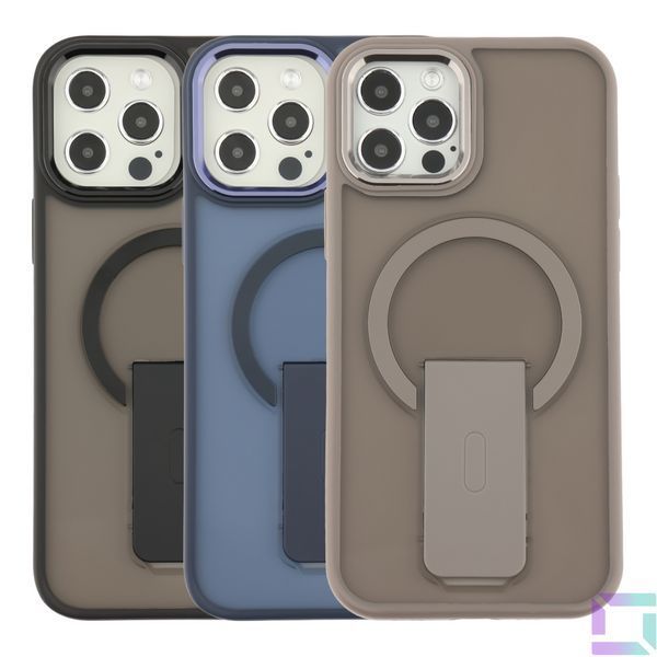 Чохол TPU+PC FlexGuard Magnetic Ring Stand для iPhone 12/12 Pro Titanium 2020000466536 фото