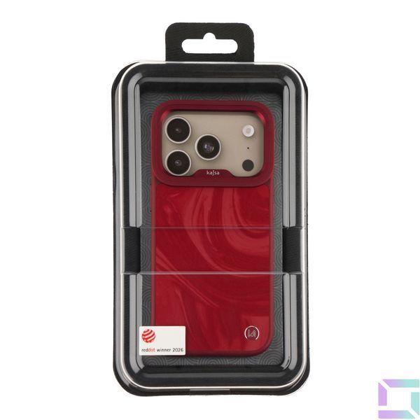 Чехол Kajsa Glamorous Collection Fluid Art with MagSafe для iPhone 18 Pro Max Cherry O-Ring 4894505302358 фото