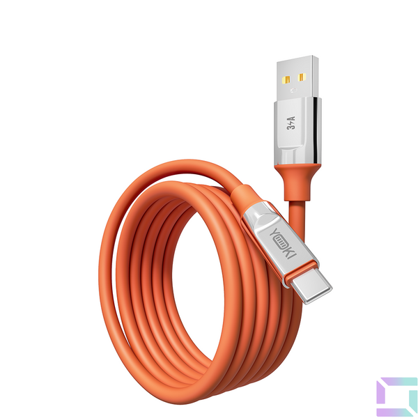 USB YOKI ULTRA YK-UL61 Type-C 3A 1.2m Цвет Оранжевый 6907858579877 фото