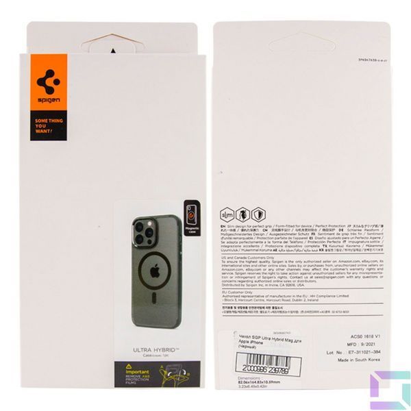 Чехол TPU+PC Spigen Ultra Hybrid with Magsafe для iPhone 12/12 Pro Black 2020000461104 фото