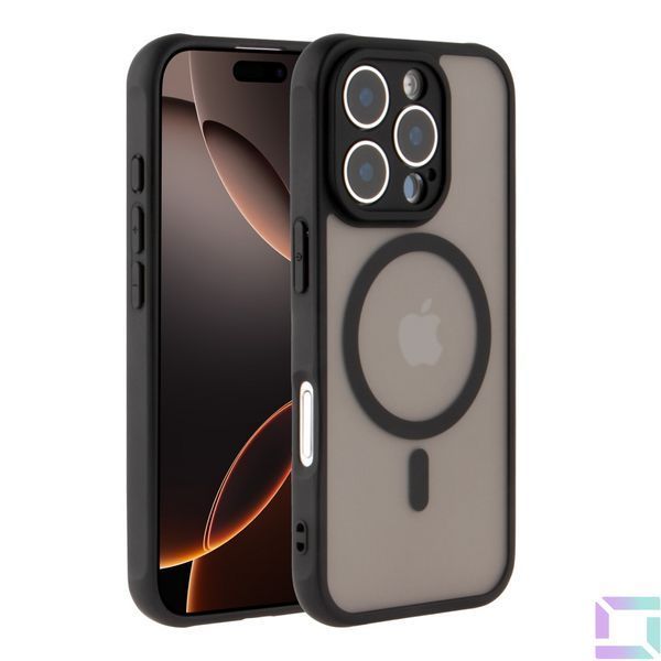 Чохол TPU+PC Anti Drop Full Camera with MagSafe для iPhone 16 Pro Black 2020000467274 фото