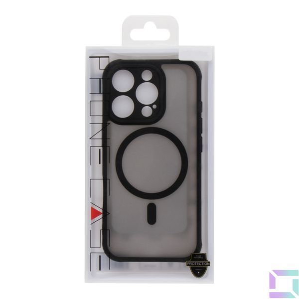 Чохол TPU+PC Anti Drop Full Camera with MagSafe для iPhone 16 Pro Black 2020000467274 фото