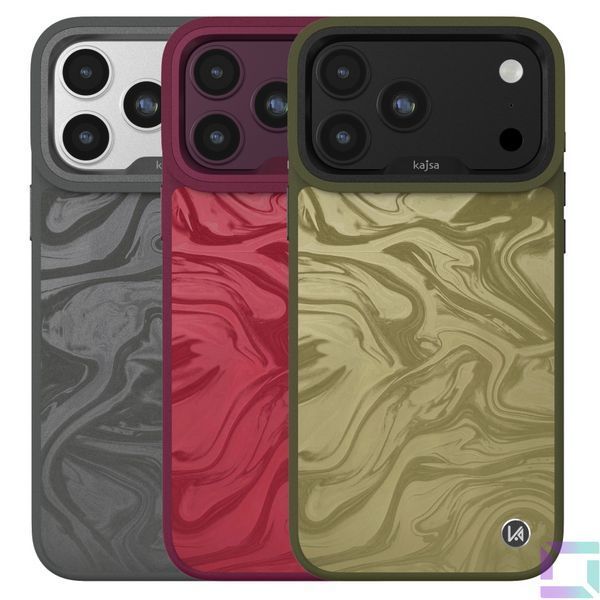 Чехол Kajsa Glamorous Collection Fluid Art with MagSafe для iPhone 18 Pro Max Cherry O-Ring 4894505302358 фото