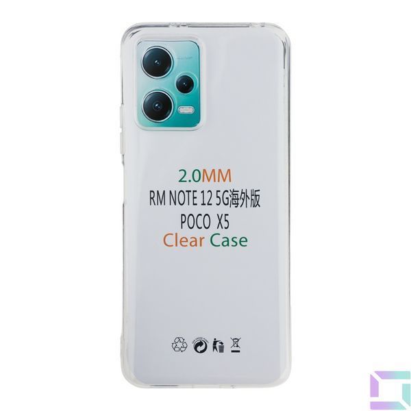 Чохол TPU Virgin Full Camera для Xiaomi Redmi Note 12 5G Transparent 2020000391982 фото