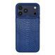 Чохол Kajsa Glamorous Collection Snake Pattern with MagSafe для iPhone 17 Pro Blue Plus O-Ring 4894505274242 фото