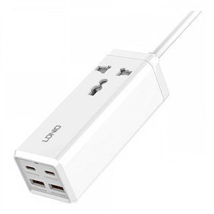 Сетевое Зарядное Устройство LDNIO SC1418 Power Strip PD/QC 65W Белый 6933138700273 фото
