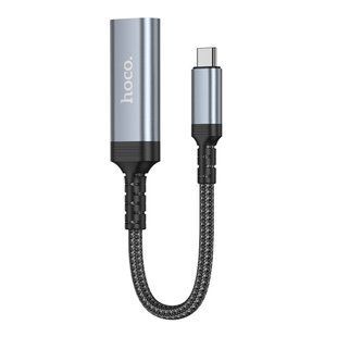 Переходник Hoco UA43A Type-C to HDTV female 4K 30Hz 20cm Серый 6942007671507 фото
