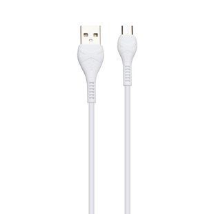 Кабель USB Hoco X37 Cool Power Charging Micro Бiлий 6931474710505 фото
