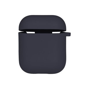 Чехол Silicone Case with microfibra для Airpods 1/2 Цвет 08.Dark blue 2020000368069 фото