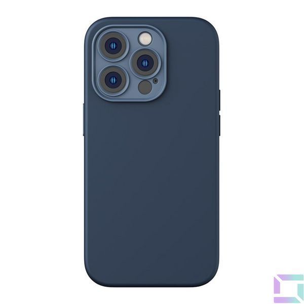 Чехол Baseus Liquid Silica Gel Case+Glass 0.22mm для iPhone 14 Pro Max ARYT001903 Blue 6932172615352 фото