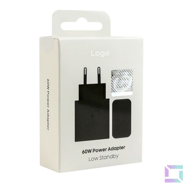 Мережевий Зарядний Пристрій for Samsung 1USB-C QC/PD60W 1:1 Чорний 2020000519706 фото