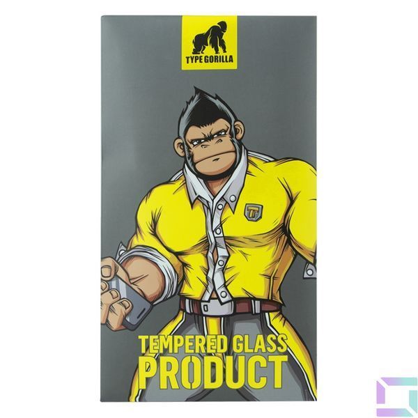 Захисне скло Type Gorilla 0.33 мм 2.5D HD Anti-Peep NPT14 для iPhone 13 Pro Max/14 Plus Чорний 6934663701711 фото