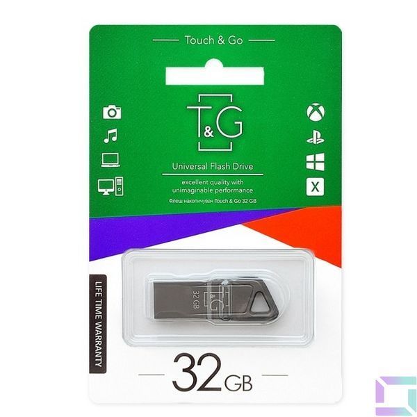 USB Flash Drive T&G 32gb Metal 114 Черный 4711472585082 фото