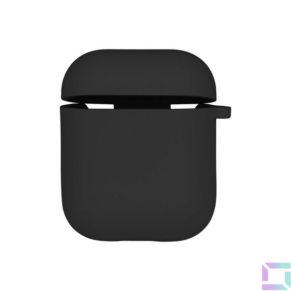 Чехол Silicone Case with microfibra для Airpods 1/2 Цвет 08.Dark blue 2020000368069 фото