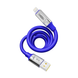 Кабель USB YOKI ULTRA YK-UL61 Lightning 2.4A 1.2m Колір Синiй 6907858579884 фото 5