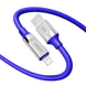 Кабель USB YOKI ULTRA YK-UL61 Lightning 2.4A 1.2m Колір Синiй 6907858579884 фото 2