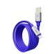 Кабель USB YOKI ULTRA YK-UL61 Lightning 2.4A 1.2m Колір Синiй 6907858579884 фото 3