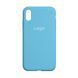 Чехол Silicone Case Full Size (AA) для iPhone Xs Max 16.Blue 2020000150480 фото