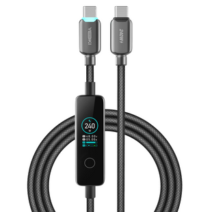 USB YOKI MONITOR YK-CAMO924L2 Type-C to Type-C 240W 2m Черный 6987455120733 фото