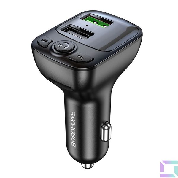 Модулятор Borofone BC41 Eminency QC3.0 Car BT FM transmitter Цвет Черный 6974443382884 фото