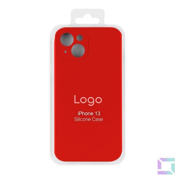 Чехол Silicone Case Full Size with Frame для iPhone 13 14.Red 2020000349884 фото