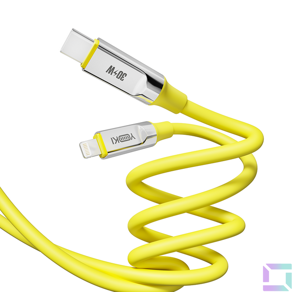 USB YOKI ULTRA YK-UL61 Type-C to Lightning 30W 1.2m Цвет Желтый 6907858579891 фото